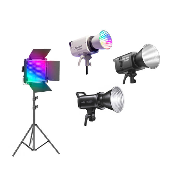 Lumières continues disponibles dans notre studio photo à Toulouse